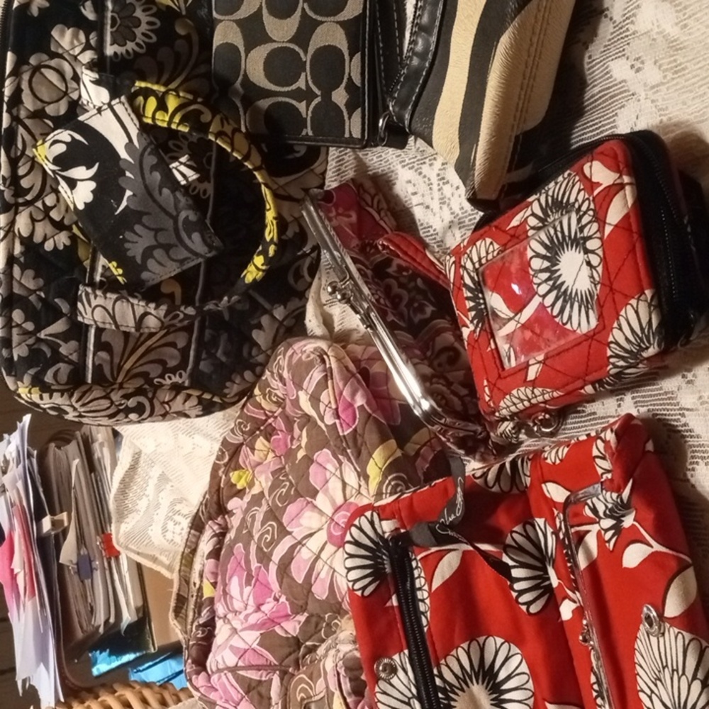 Vera Bradley 3 Coach 1 DG wristlet